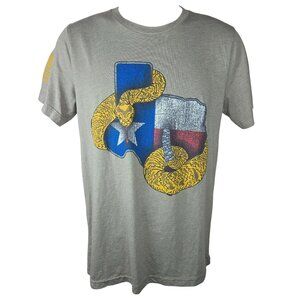 Texas Rattlesnake Graphic T-Shirt Medium Bella+Canvas Unisex